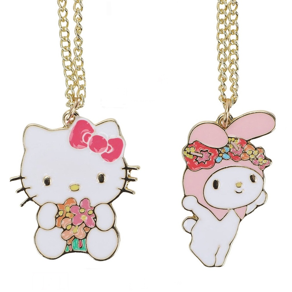 Hello Kitty and My Melody Bestie Necklace 2-Pack - Picture 1 of 7